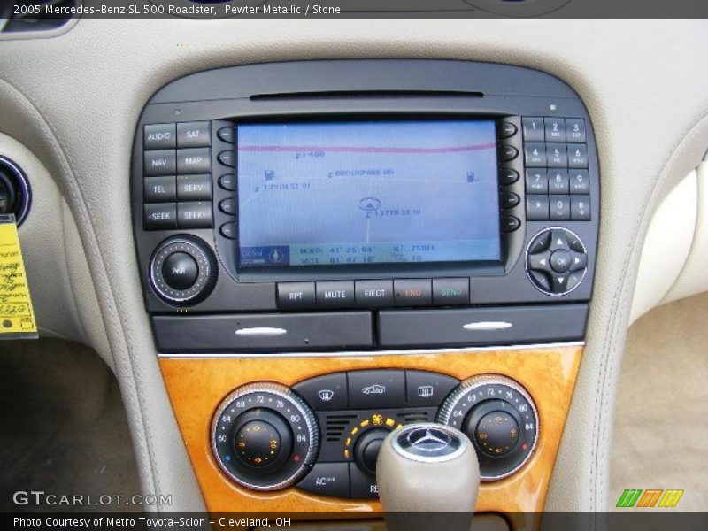 Pewter Metallic / Stone 2005 Mercedes-Benz SL 500 Roadster