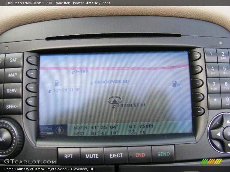 Pewter Metallic / Stone 2005 Mercedes-Benz SL 500 Roadster