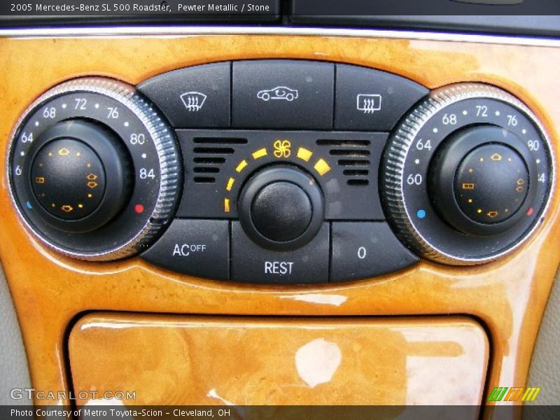 Pewter Metallic / Stone 2005 Mercedes-Benz SL 500 Roadster