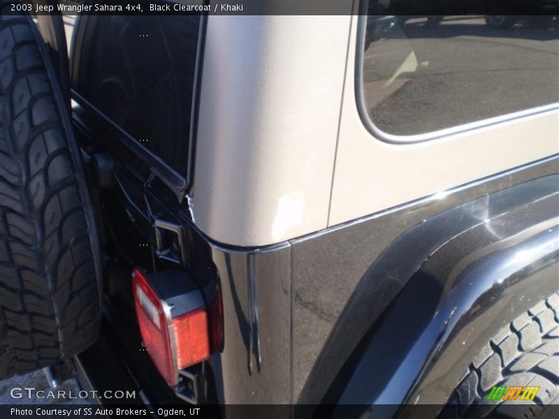 Black Clearcoat / Khaki 2003 Jeep Wrangler Sahara 4x4