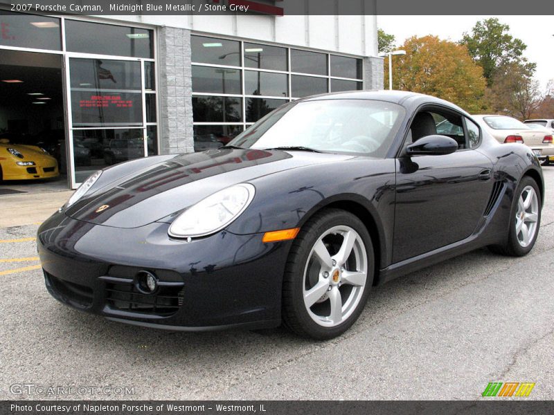 Midnight Blue Metallic / Stone Grey 2007 Porsche Cayman