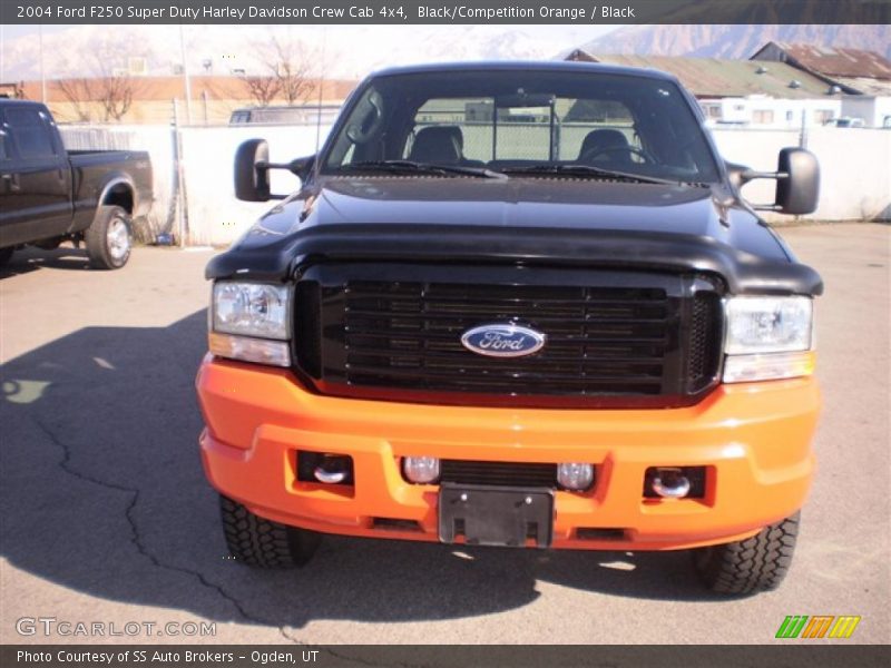 Black/Competition Orange / Black 2004 Ford F250 Super Duty Harley Davidson Crew Cab 4x4
