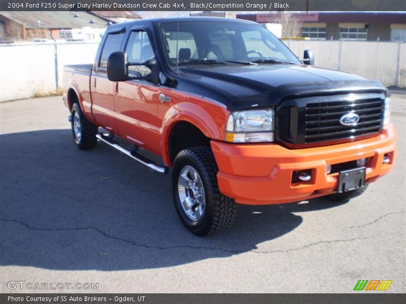 Black/Competition Orange / Black 2004 Ford F250 Super Duty Harley Davidson Crew Cab 4x4