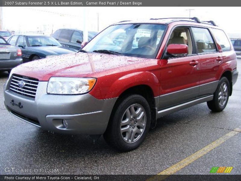 Garnet Red Pearl / Desert Beige 2007 Subaru Forester 2.5 X L.L.Bean Edition