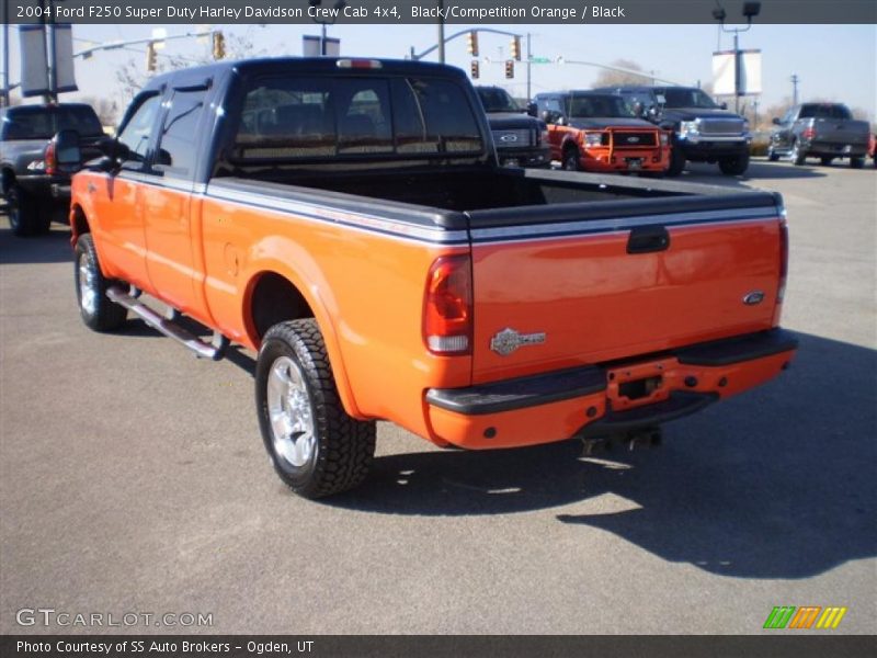 Black/Competition Orange / Black 2004 Ford F250 Super Duty Harley Davidson Crew Cab 4x4