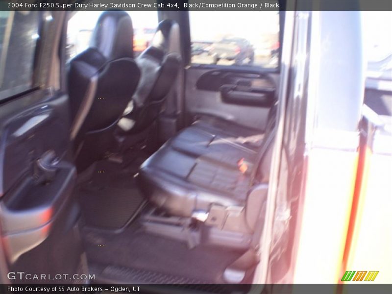 Black/Competition Orange / Black 2004 Ford F250 Super Duty Harley Davidson Crew Cab 4x4