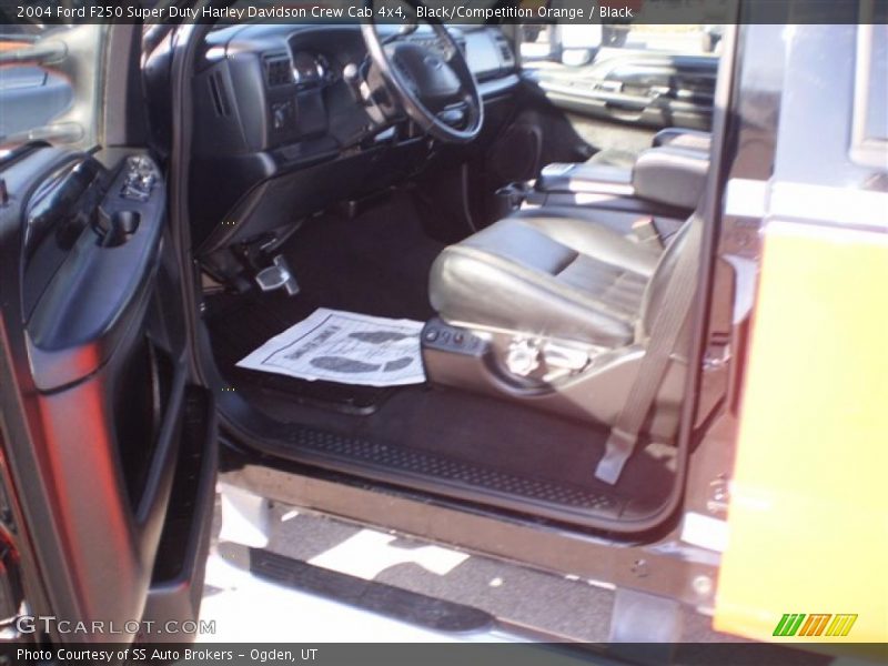 Black/Competition Orange / Black 2004 Ford F250 Super Duty Harley Davidson Crew Cab 4x4