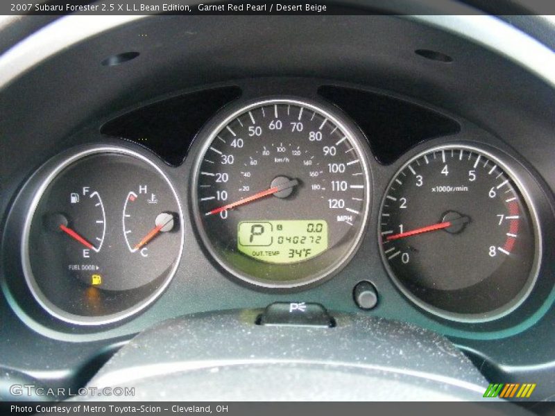 Garnet Red Pearl / Desert Beige 2007 Subaru Forester 2.5 X L.L.Bean Edition