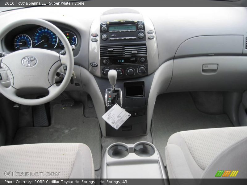 Super White / Stone 2010 Toyota Sienna LE