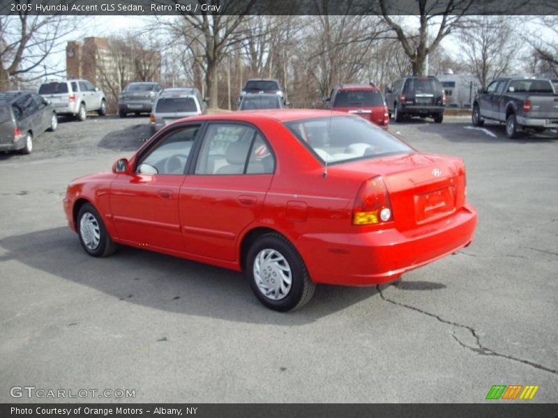 Retro Red / Gray 2005 Hyundai Accent GLS Sedan