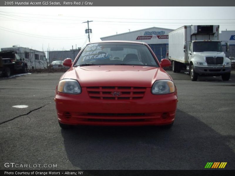 Retro Red / Gray 2005 Hyundai Accent GLS Sedan
