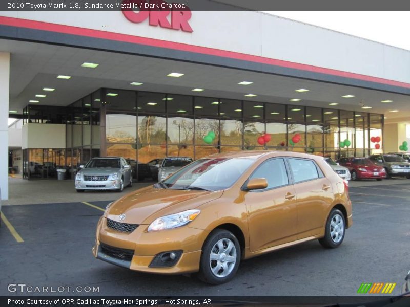 Sundance Metallic / Dark Charcoal 2010 Toyota Matrix 1.8