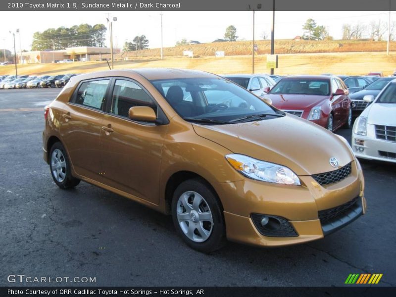 Sundance Metallic / Dark Charcoal 2010 Toyota Matrix 1.8