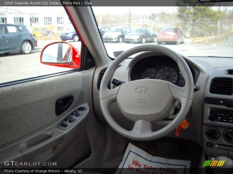 Retro Red / Gray 2005 Hyundai Accent GLS Sedan