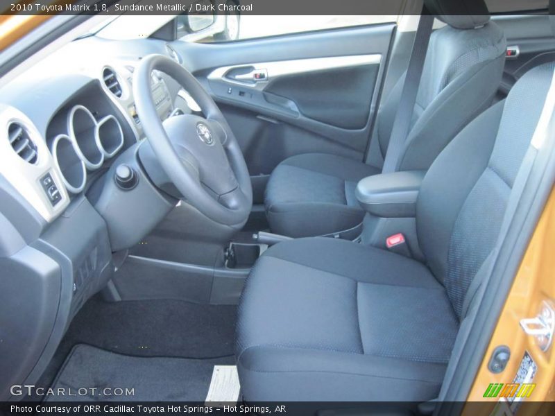 Sundance Metallic / Dark Charcoal 2010 Toyota Matrix 1.8