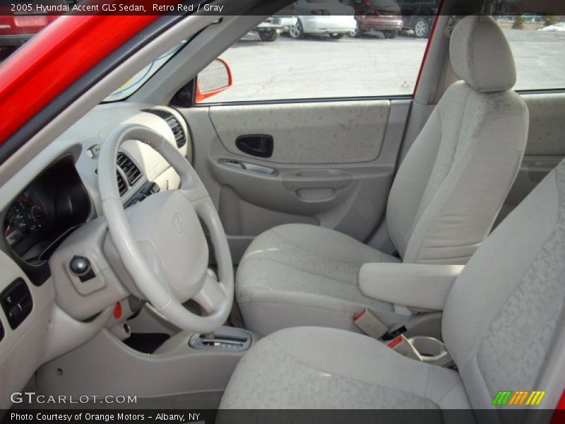 Retro Red / Gray 2005 Hyundai Accent GLS Sedan