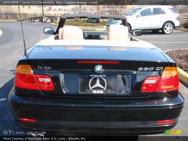 Black Sapphire Metallic / Sand 2004 BMW 3 Series 330i Convertible