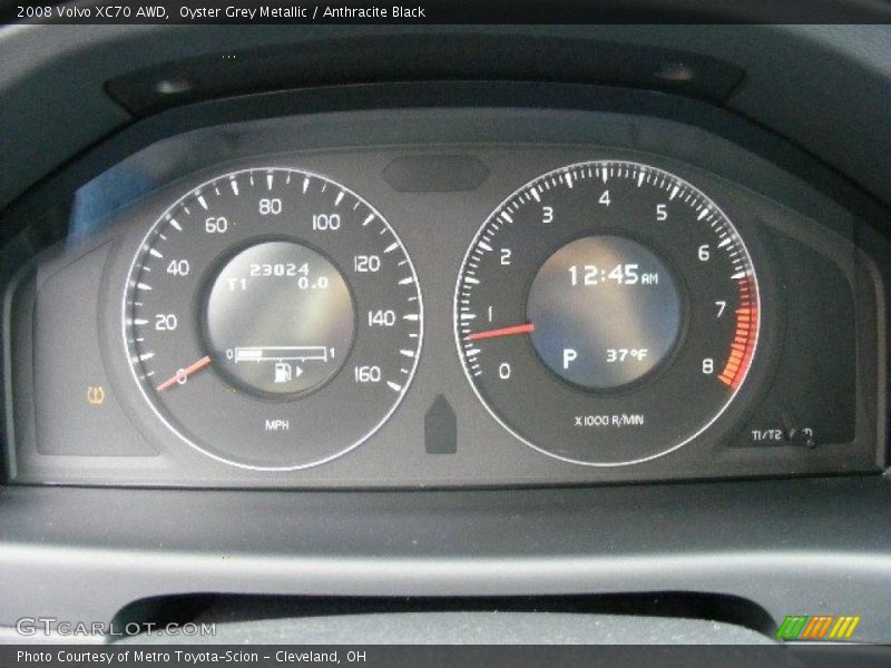 Oyster Grey Metallic / Anthracite Black 2008 Volvo XC70 AWD