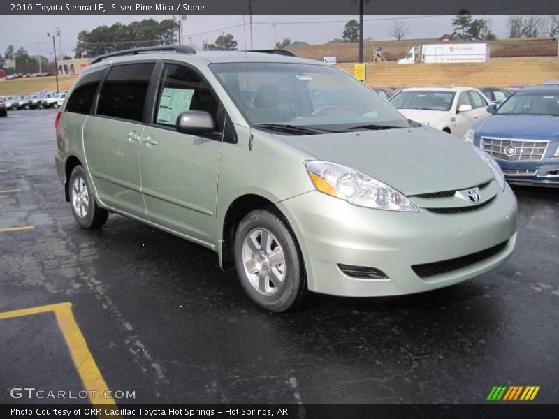 Silver Pine Mica / Stone 2010 Toyota Sienna LE