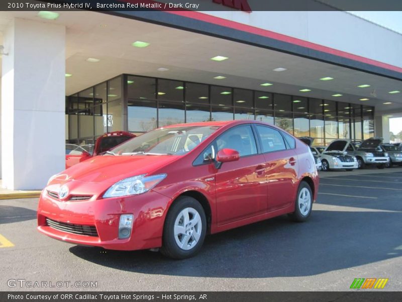 Barcelona Red Metallic / Dark Gray 2010 Toyota Prius Hybrid IV