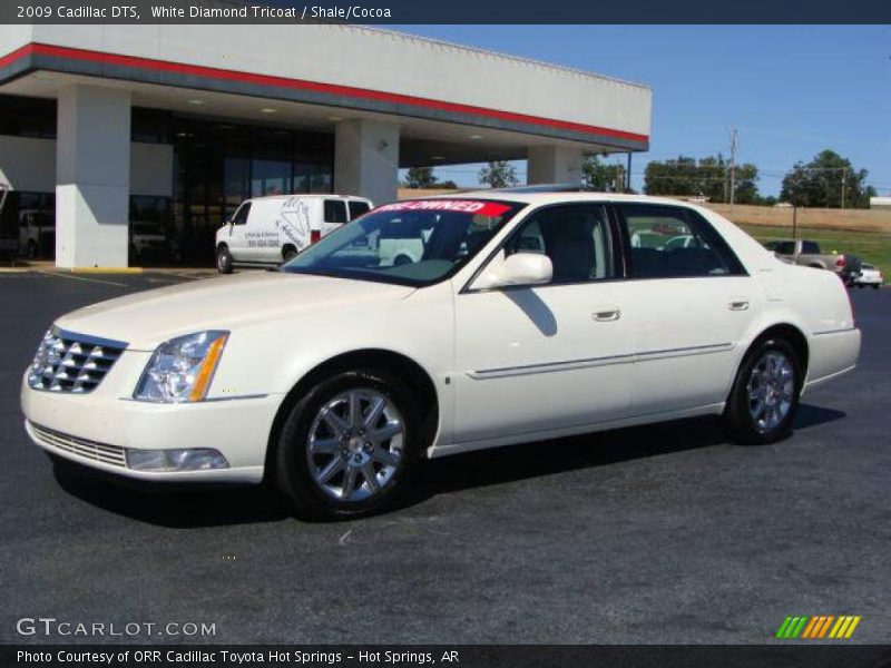 White Diamond Tricoat / Shale/Cocoa 2009 Cadillac DTS