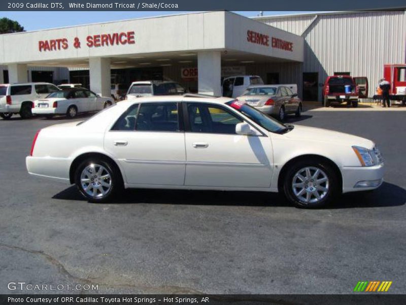 White Diamond Tricoat / Shale/Cocoa 2009 Cadillac DTS