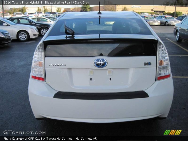 Blizzard White Pearl / Dark Gray 2010 Toyota Prius Hybrid III