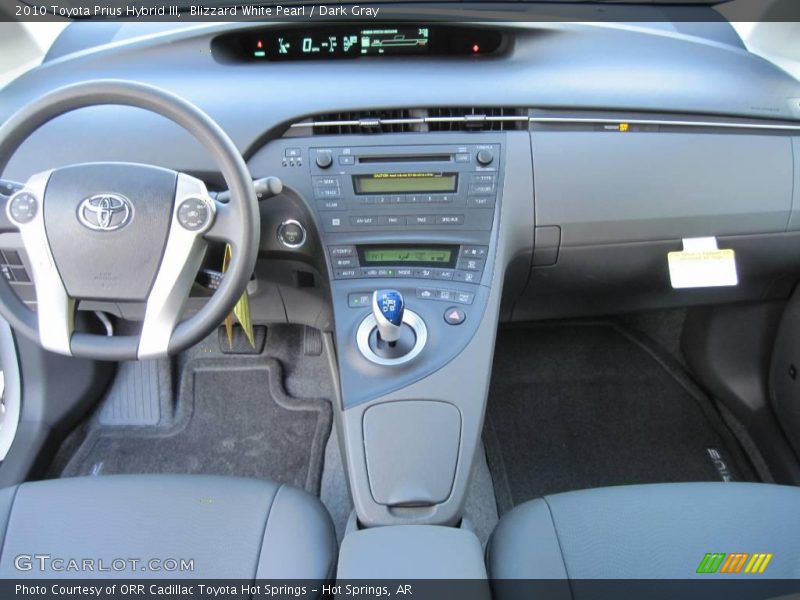 Blizzard White Pearl / Dark Gray 2010 Toyota Prius Hybrid III