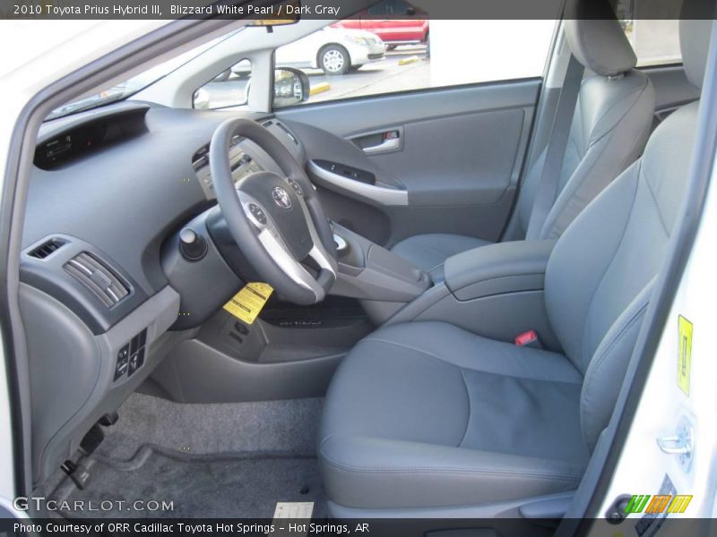 Blizzard White Pearl / Dark Gray 2010 Toyota Prius Hybrid III