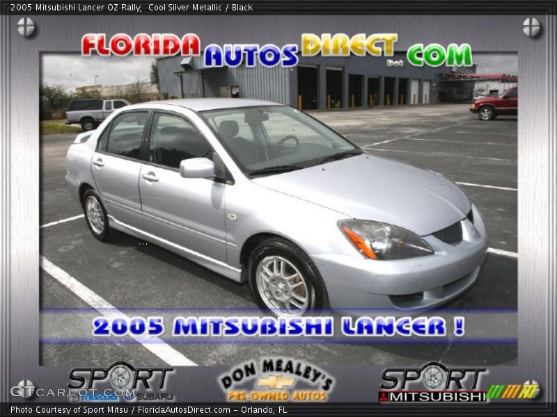 Cool Silver Metallic / Black 2005 Mitsubishi Lancer OZ Rally