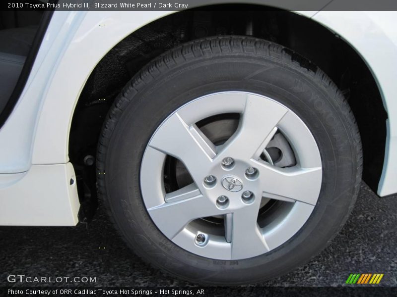 Blizzard White Pearl / Dark Gray 2010 Toyota Prius Hybrid III