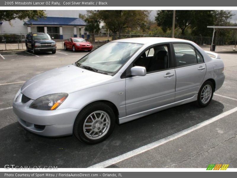 Cool Silver Metallic / Black 2005 Mitsubishi Lancer OZ Rally