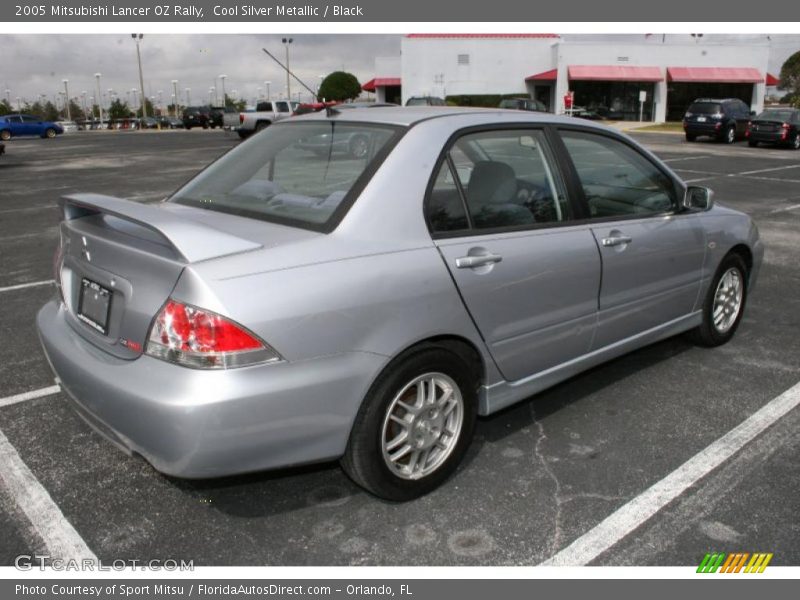 Cool Silver Metallic / Black 2005 Mitsubishi Lancer OZ Rally
