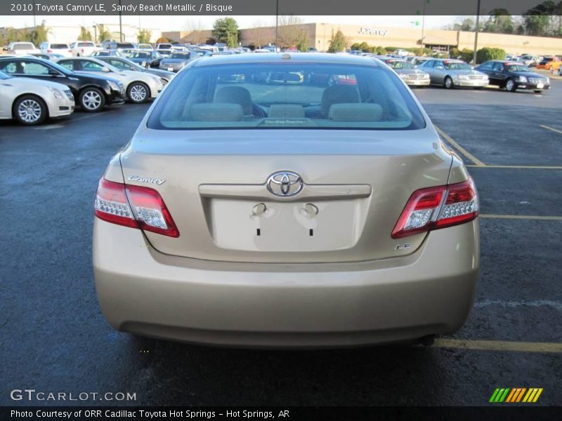 Sandy Beach Metallic / Bisque 2010 Toyota Camry LE