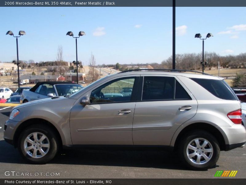 Pewter Metallic / Black 2006 Mercedes-Benz ML 350 4Matic