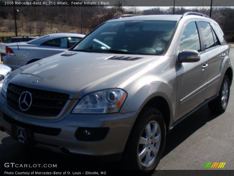 Pewter Metallic / Black 2006 Mercedes-Benz ML 350 4Matic