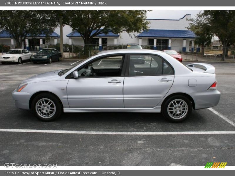 Cool Silver Metallic / Black 2005 Mitsubishi Lancer OZ Rally