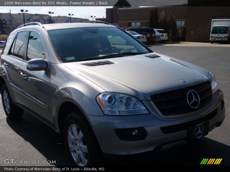 Pewter Metallic / Black 2006 Mercedes-Benz ML 350 4Matic