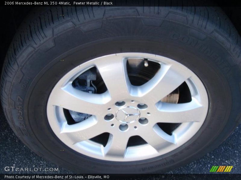 Pewter Metallic / Black 2006 Mercedes-Benz ML 350 4Matic