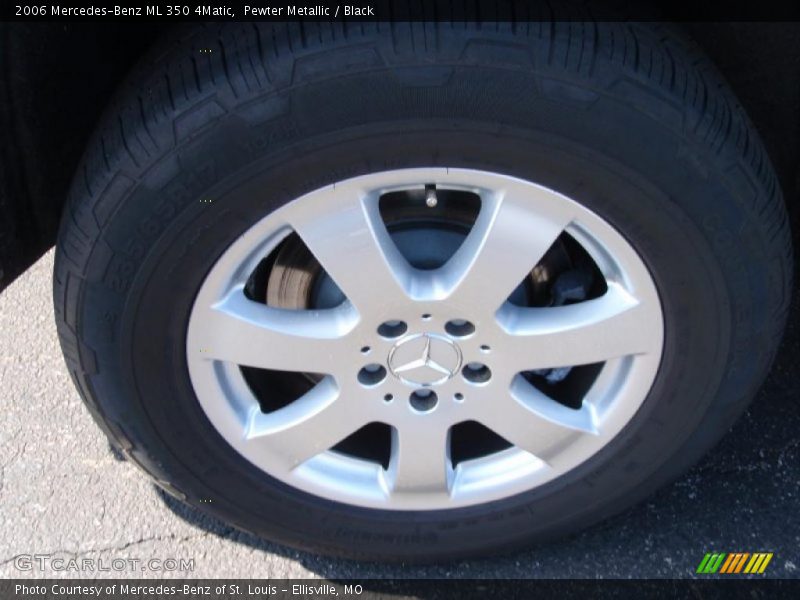 Pewter Metallic / Black 2006 Mercedes-Benz ML 350 4Matic