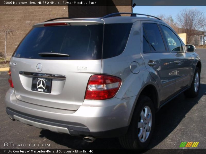 Pewter Metallic / Black 2006 Mercedes-Benz ML 350 4Matic