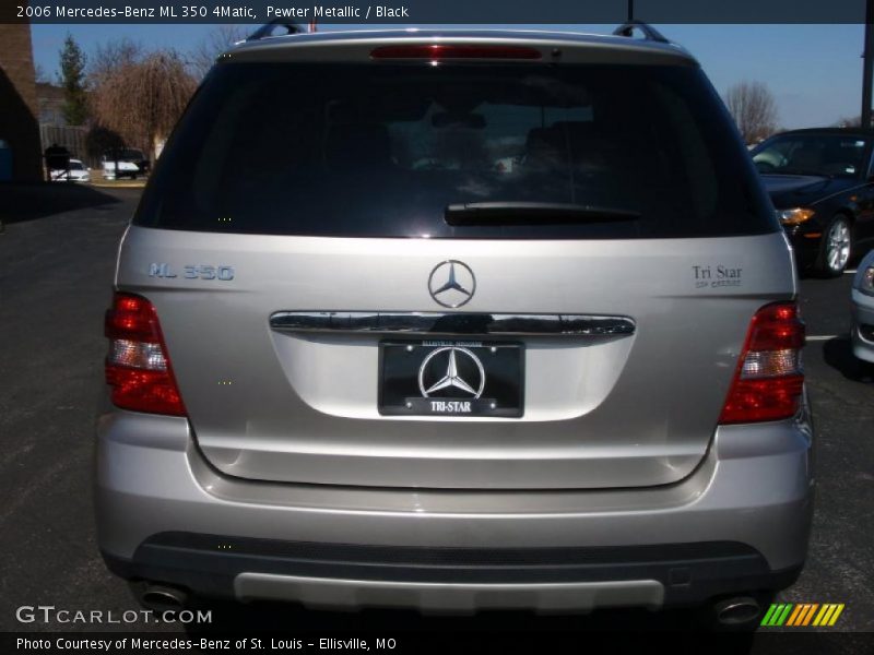 Pewter Metallic / Black 2006 Mercedes-Benz ML 350 4Matic