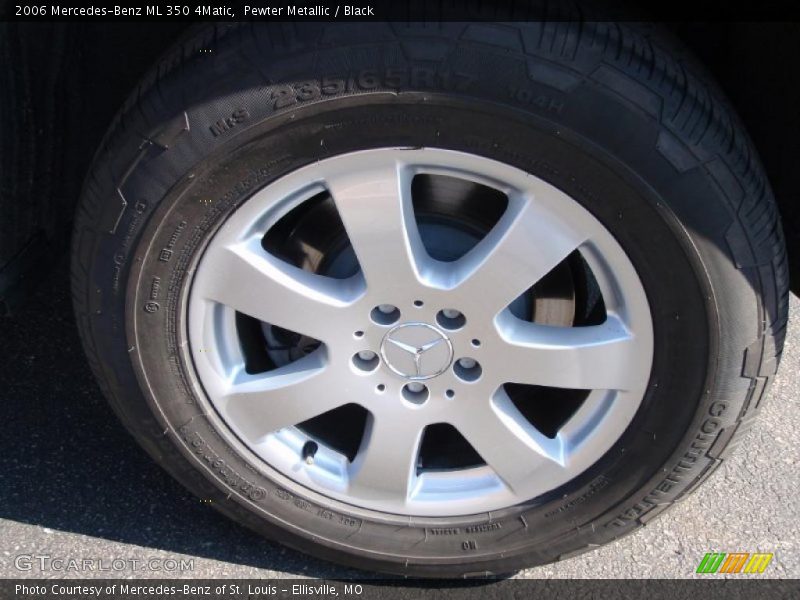 Pewter Metallic / Black 2006 Mercedes-Benz ML 350 4Matic