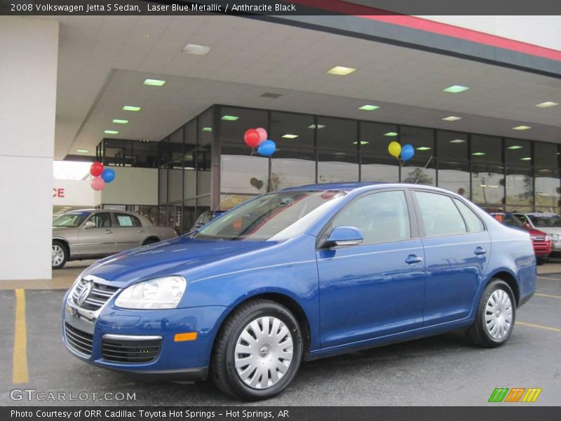 Laser Blue Metallic / Anthracite Black 2008 Volkswagen Jetta S Sedan