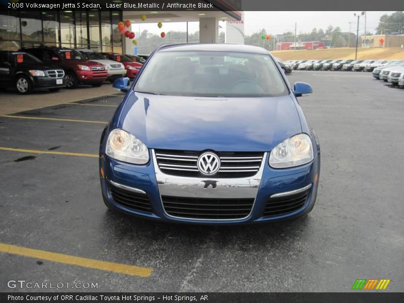 Laser Blue Metallic / Anthracite Black 2008 Volkswagen Jetta S Sedan