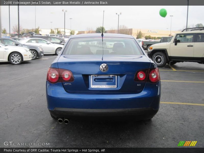 Laser Blue Metallic / Anthracite Black 2008 Volkswagen Jetta S Sedan