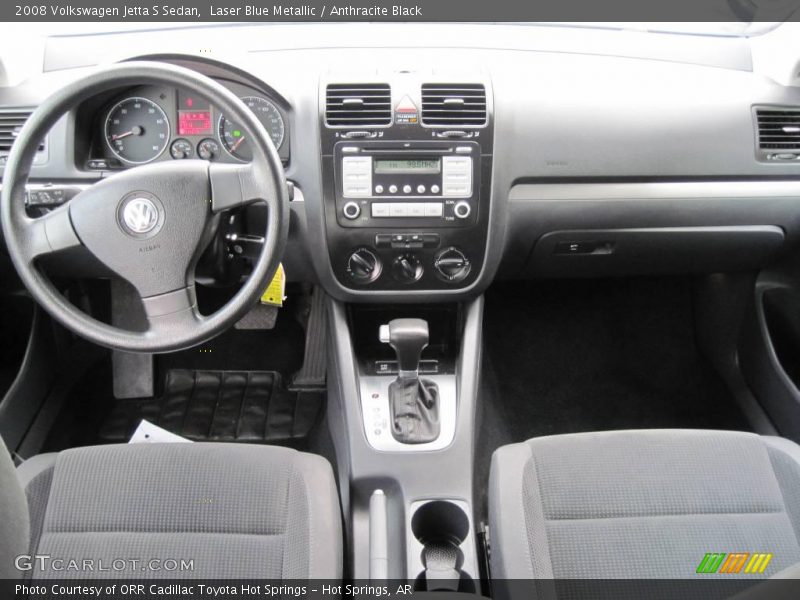 Laser Blue Metallic / Anthracite Black 2008 Volkswagen Jetta S Sedan