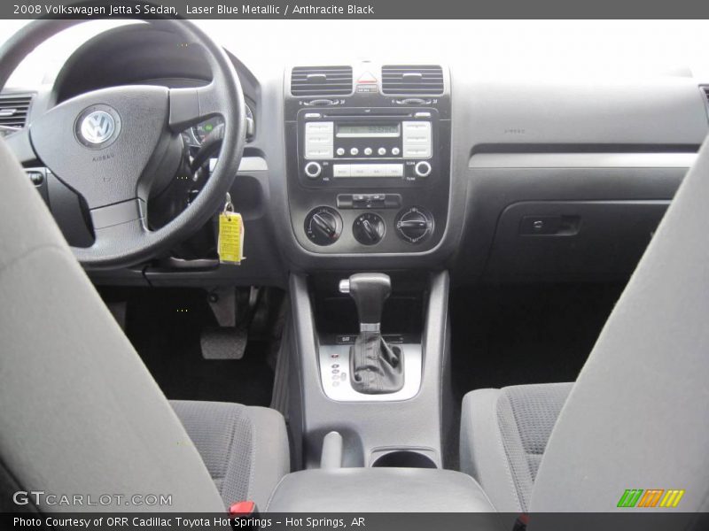 Laser Blue Metallic / Anthracite Black 2008 Volkswagen Jetta S Sedan