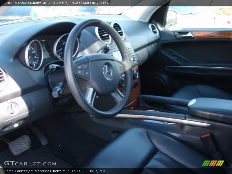 Pewter Metallic / Black 2006 Mercedes-Benz ML 350 4Matic