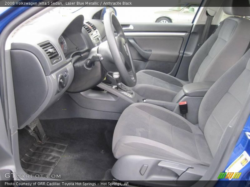 Laser Blue Metallic / Anthracite Black 2008 Volkswagen Jetta S Sedan